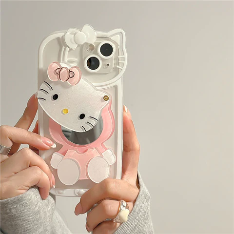 LF 化粧鏡付き携帯ケース スマホケース 携帯電話ケース ハローキティ Hello Kitty