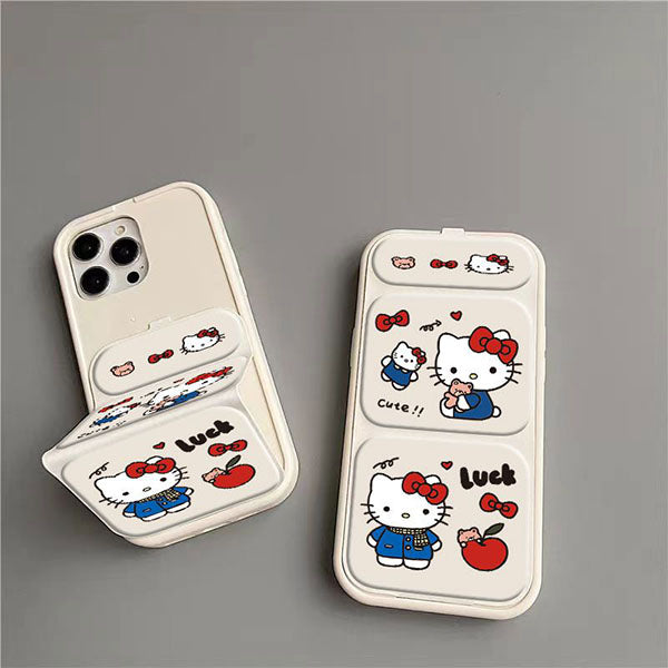 LF 折畳みブラケット付き携帯ケース スマホケース 携帯電話ケース ハローキティ Hello Kitty