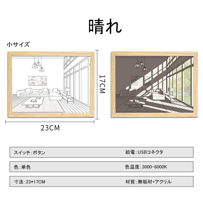 PM99 ライト画 飾りスタンド小置物 クリエイティブLEDライト 誕生日プレゼント女性プレゼント