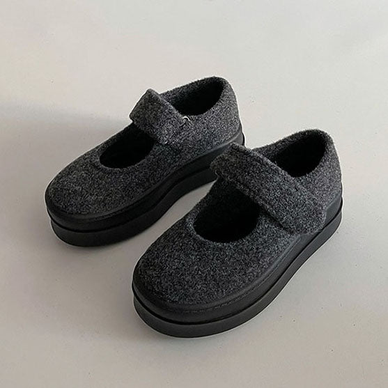 LF レトロ 厚底 マジックテープ かわいい オシャレ