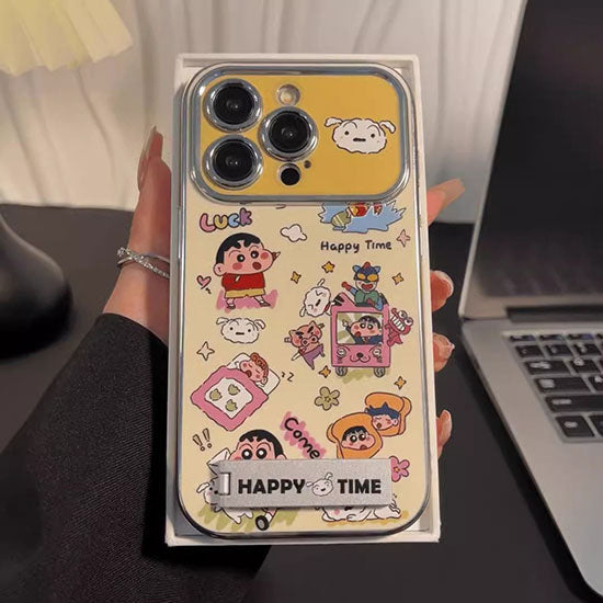LF かわいい カラー スマホケース 携帯電話ケース 粘着式スマホホルダー付き