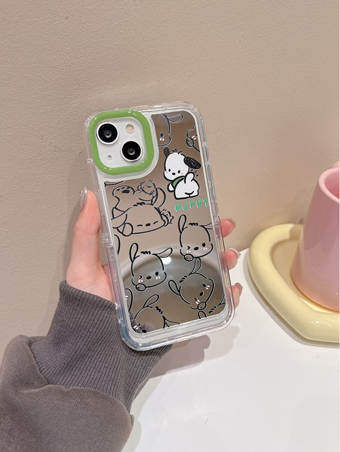 YQQ クリエイティブで可愛い ポチャッコ 携帯電話ケース +隠しブラケット