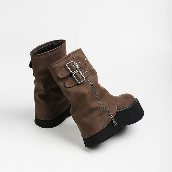 LF 厚底 ショートブーツ パンツブーツ マーチンブーツ かっこかわいい
