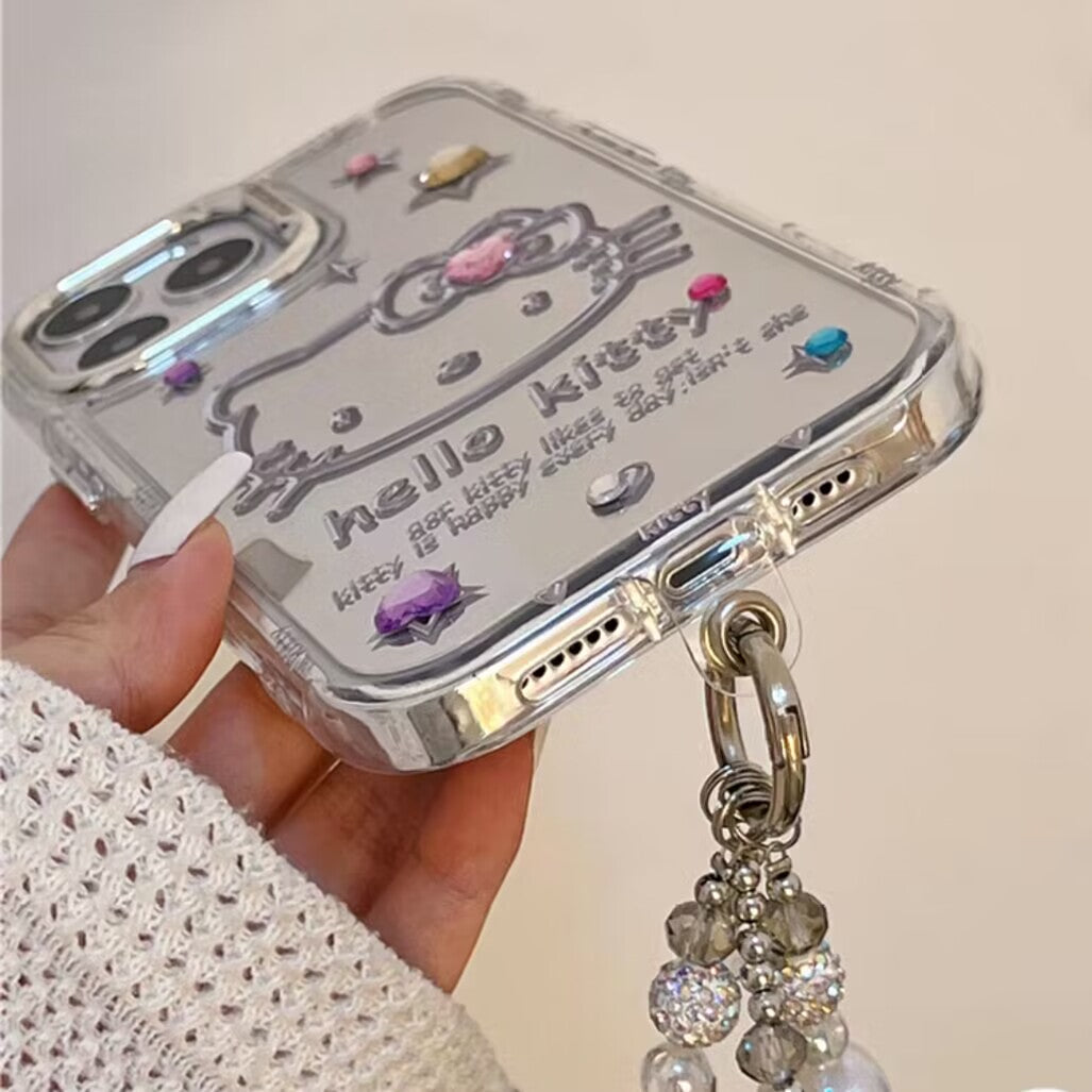 YQQ 可愛いサンリオ ハローキティ スマホケース 携帯電話ケース