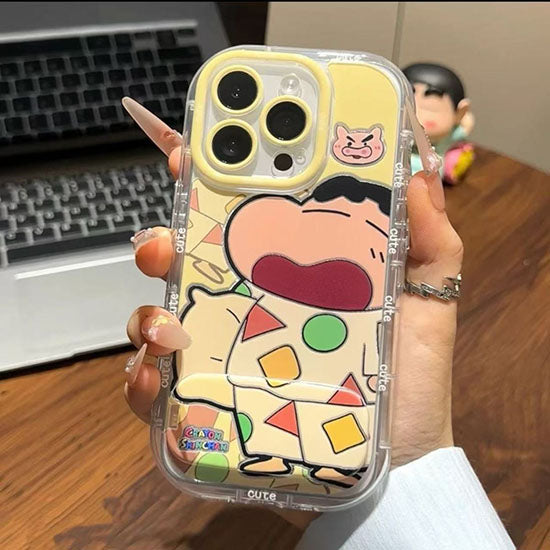 LF 化粧鏡付きスマホケース かわいい 携帯電話ケース 粘着式スマホホルダー付き