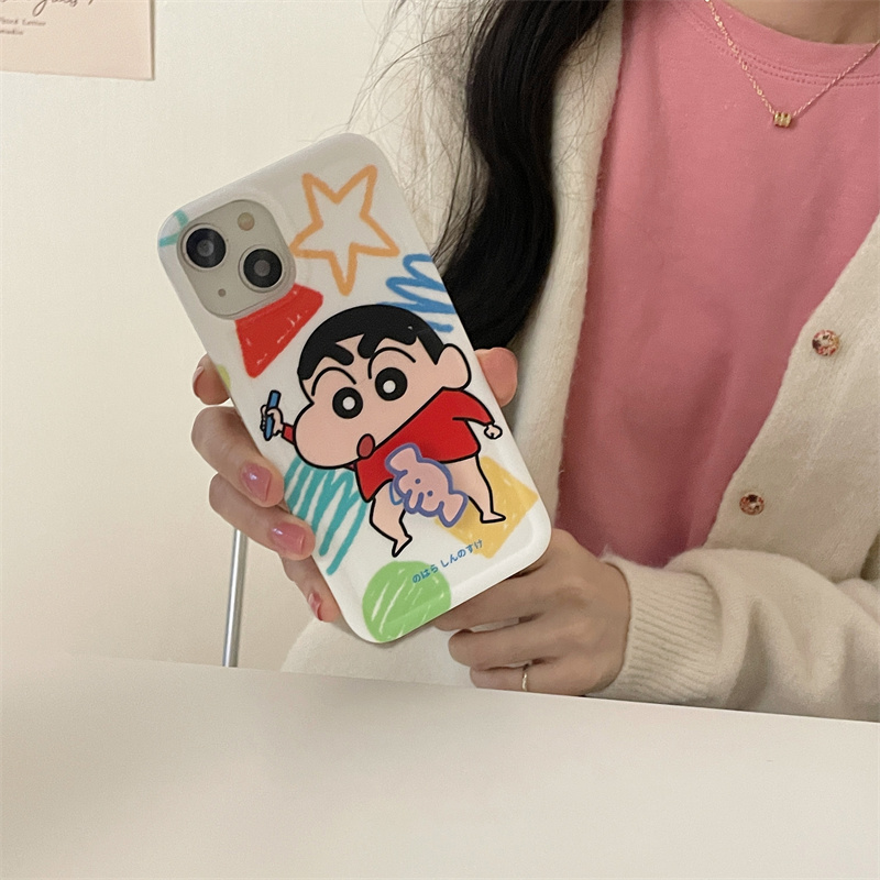 YQQ 回転 キャラクター スマホケース 携帯電話ケース 可愛い 面白い