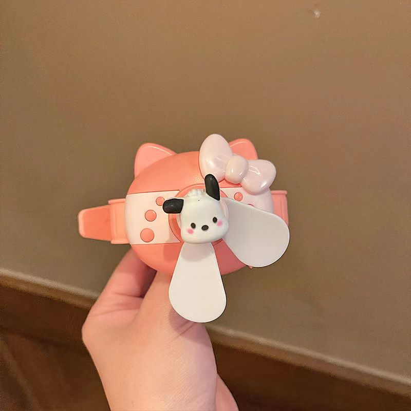 YQQ27 hellokitty ポータブル 小型 可愛い手首扇風機