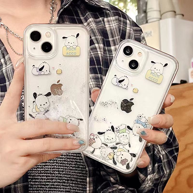 YQQ 可愛い ポチャッコ 新しいアイデア 流砂携帯ケース