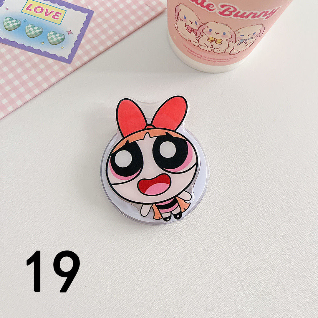 YQQ かわいい キャラクター マグネット式携帯電話ホルダ サンリオ パワーパフガールズのコピー