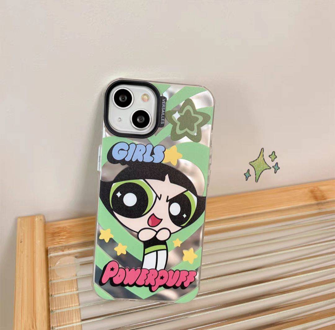 YQQ 可愛い パワーパフガールズ スマホケース 携帯電話ケース