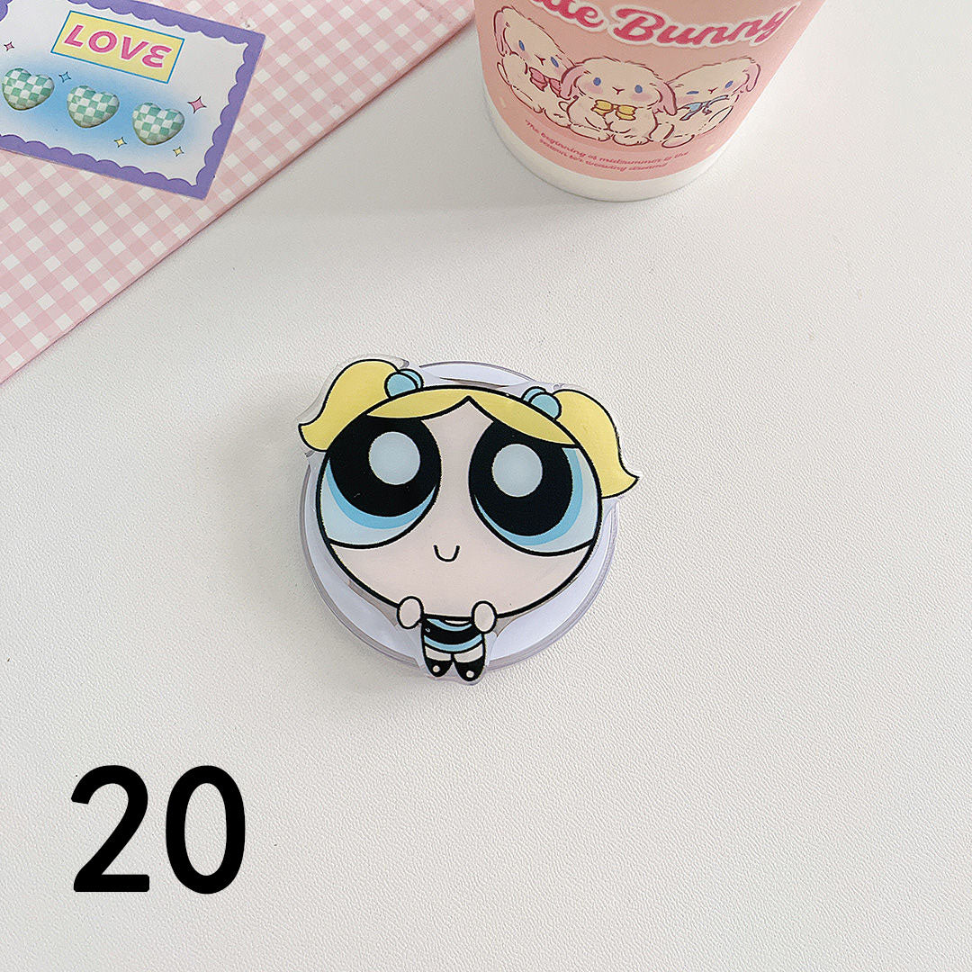 YQQ かわいい キャラクター マグネット式携帯電話ホルダ サンリオ パワーパフガールズのコピー