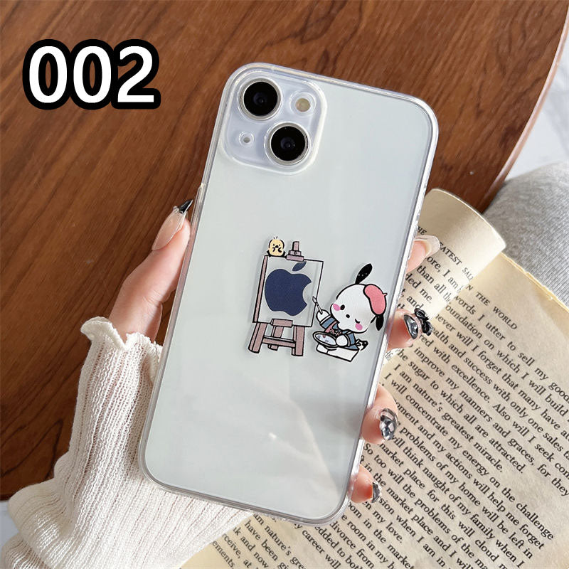 LF 可愛い ポチャッコ ショッピング 絵画 スマホケース 携帯電話ケース