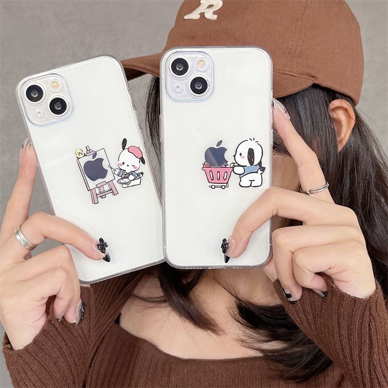 LF 可愛い ポチャッコ ショッピング 絵画 スマホケース 携帯電話ケース