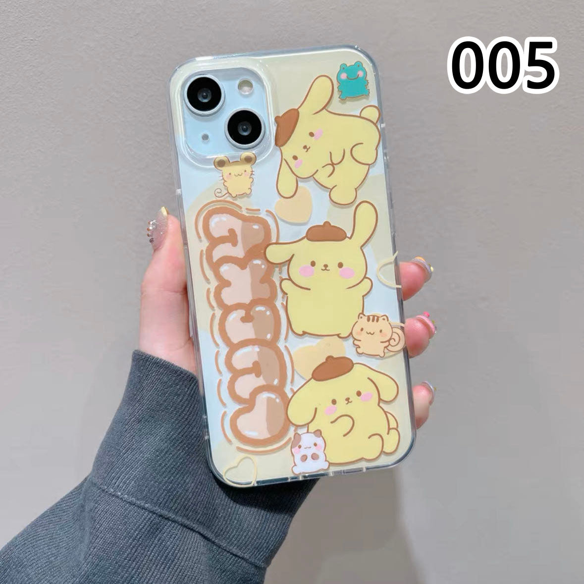 WLY かわいい Happy Day サンリオ スマホケース 携帯電話ケース