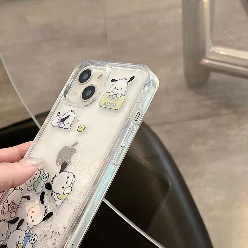YQQ 可愛い ポチャッコ 新しいアイデア 流砂携帯ケース