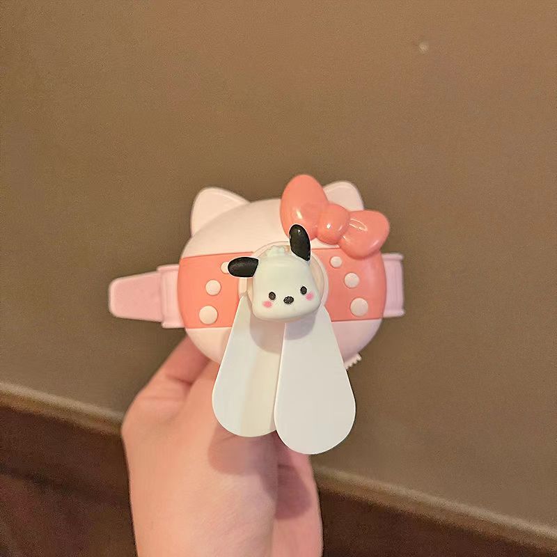 YQQ27 hellokitty ポータブル 小型 可愛い手首扇風機