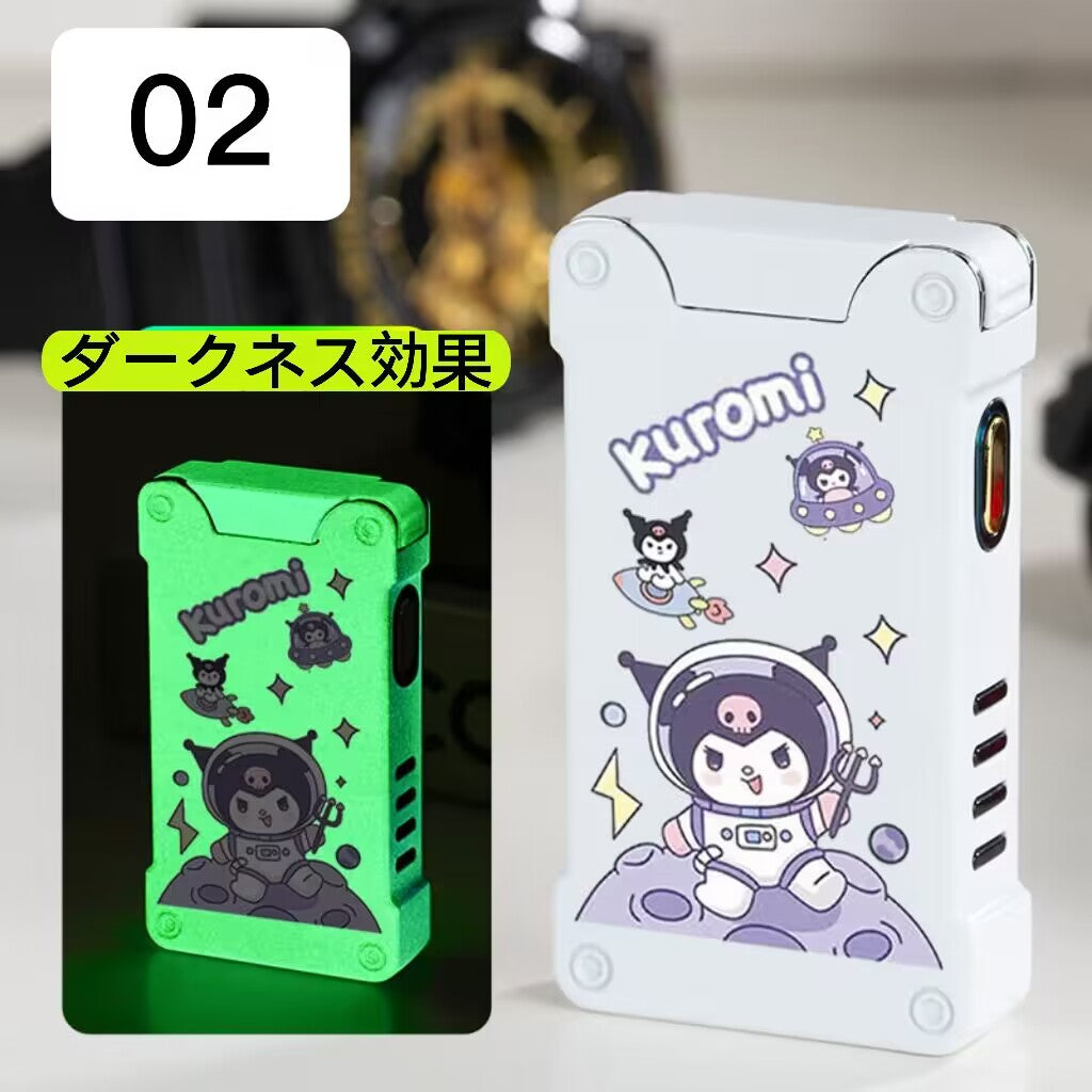 YQQ USB充電ライター 電気ライター ルミナス+愛の投影