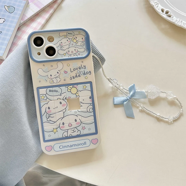 LF ジグソーパズル マイメロディ&シナモロール スマホケース 携帯電話ケース かわいい