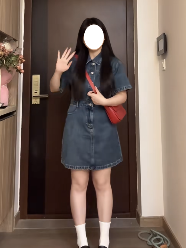 デニムワンピース夏新作 コーディネートトレンドA字 スリムでゆったりしています Y3