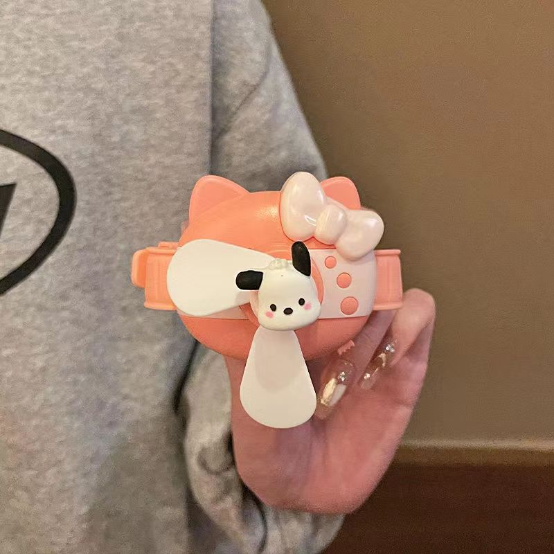 YQQ27 hellokitty ポータブル 小型 可愛い手首扇風機