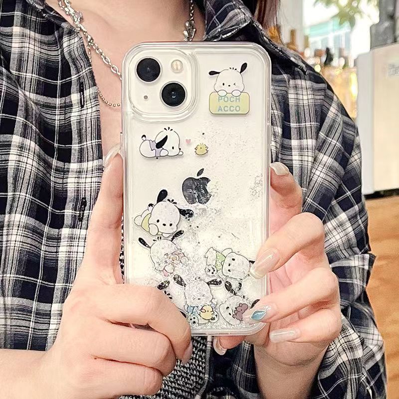 YQQ 可愛い ポチャッコ 新しいアイデア 流砂携帯ケース