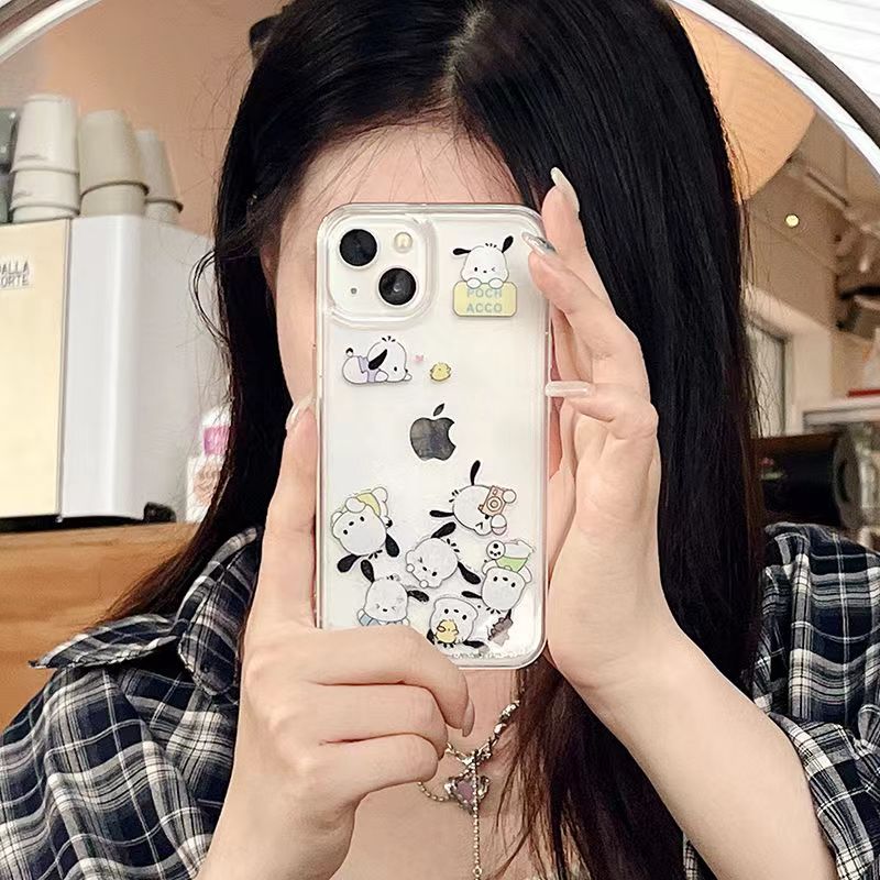 YQQ 可愛い ポチャッコ 新しいアイデア 流砂携帯ケース