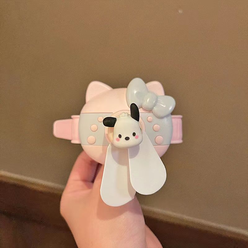 YQQ27 hellokitty ポータブル 小型 可愛い手首扇風機