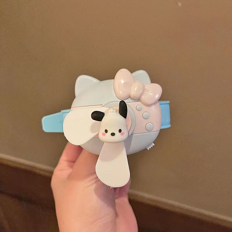 YQQ27 hellokitty ポータブル 小型 可愛い手首扇風機