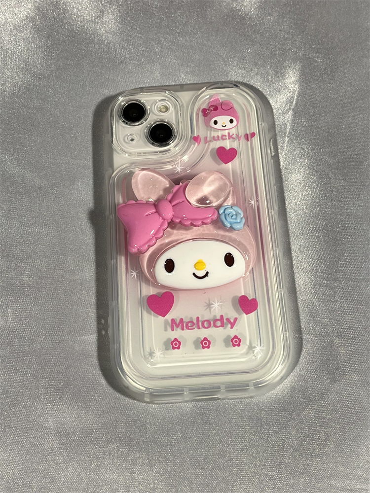 YQQ 立体 サンリオ スマホケース 可愛い 携帯電話ケース