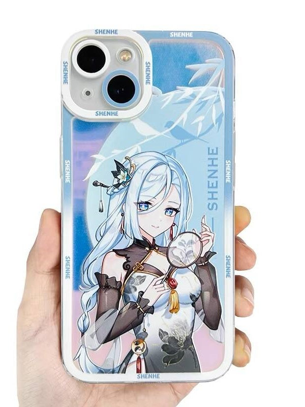 原神 申鶴 携帯電話ケース 透明携帯ケース 漫画スマホケース 流行の携帯電話ケース