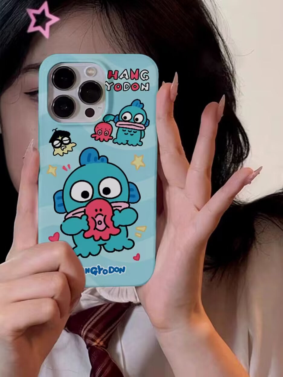 YQQ 可愛い ハンギョドン スマホケース 携帯電話ケース