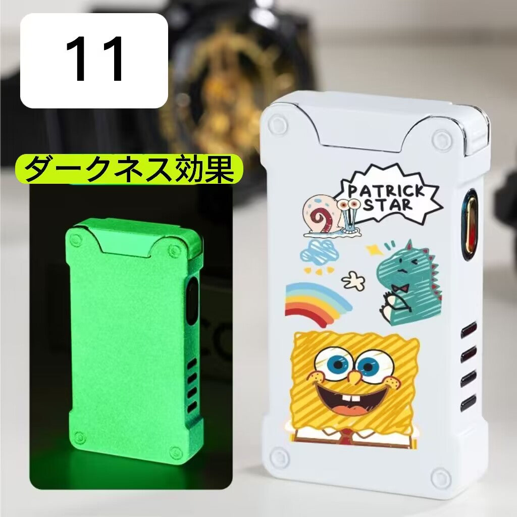 YQQ USB充電ライター 電気ライター ルミナス+愛の投影