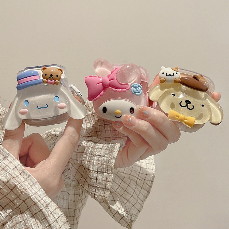YQQ 立体 サンリオ イヤホン ケース Airpodsケース 可愛い