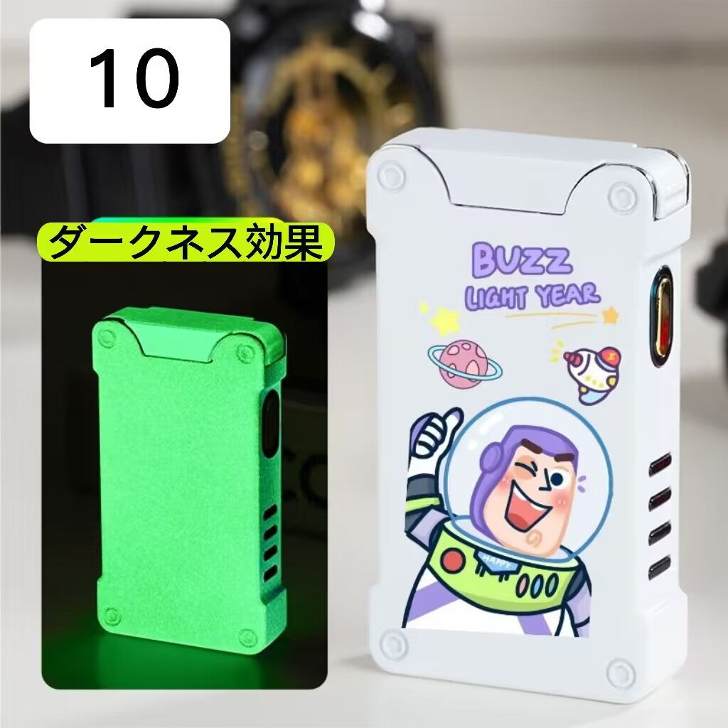 YQQ USB充電ライター 電気ライター ルミナス+愛の投影