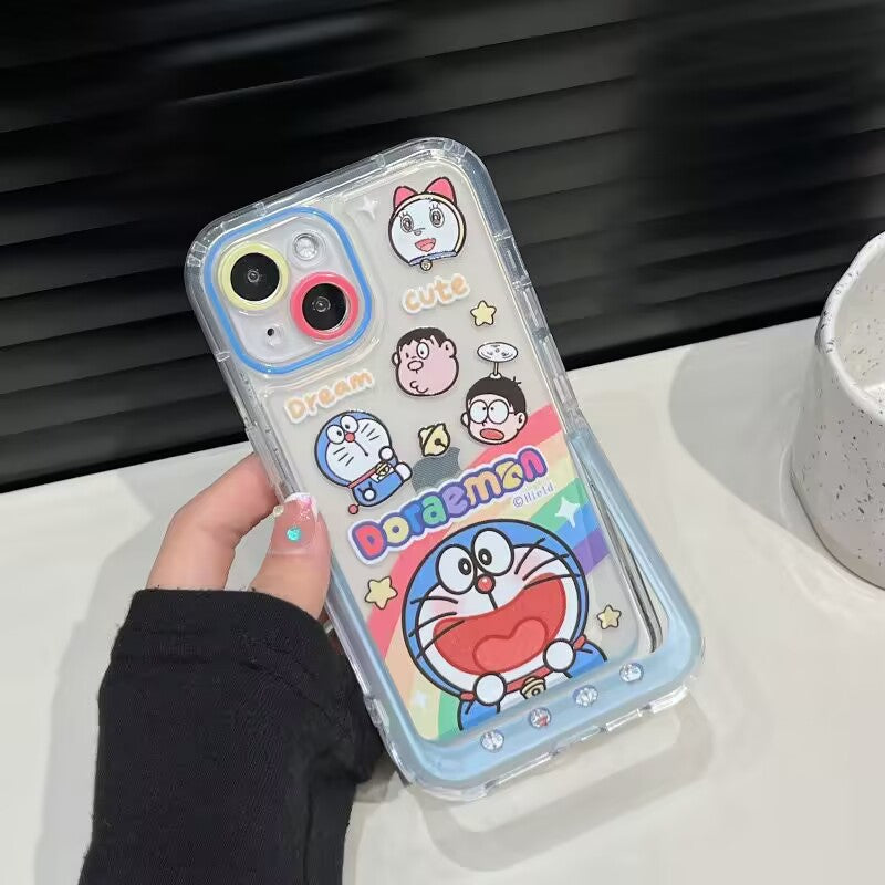 YQQ 可愛い ドラえもん スマホケース 携帯電話ケース