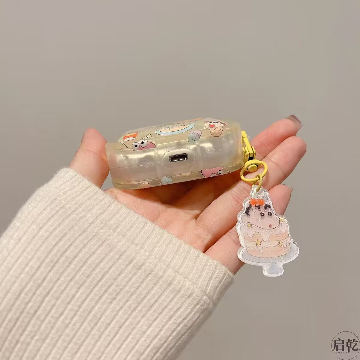 YQQ かすかべ防衛隊 スマホケース ヤホンケース Airpodsケース