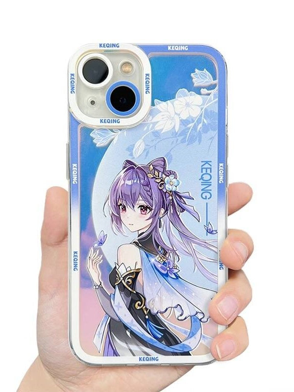 原神 刻晴(こくせい) 携帯電話ケース 透明携帯ケース 漫画スマホケース 流行の携帯電話ケース