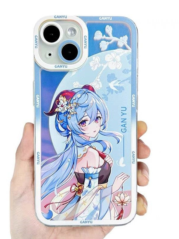 原神 甘雨(かんう) 携帯電話ケース 透明携帯ケース 漫画スマホケース 流行の携帯電話ケース