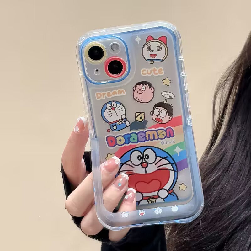 YQQ 可愛い ドラえもん スマホケース 携帯電話ケース