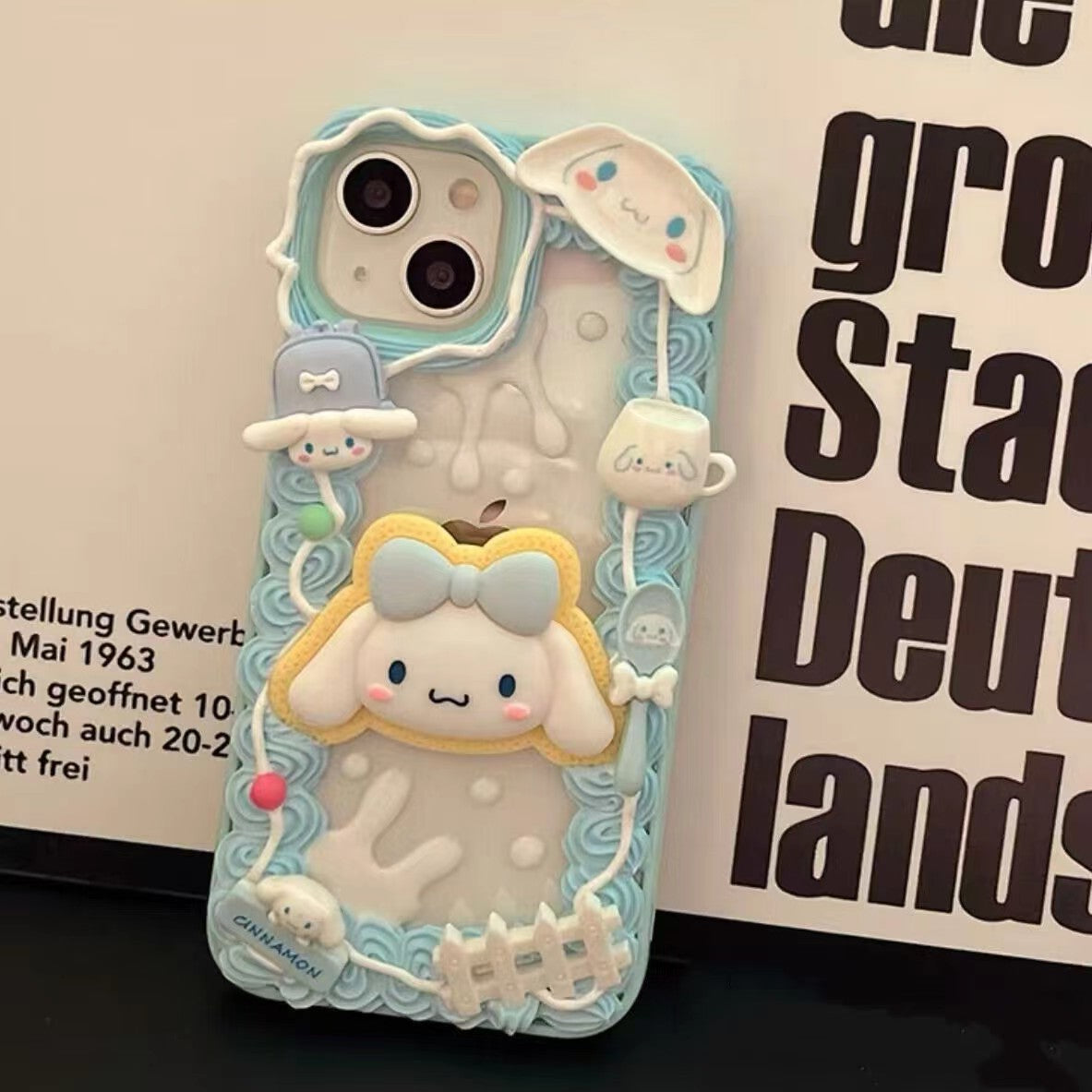 YQQ 可愛い サンリオ キャラクター 立体 スマホケース 携帯電話ケース