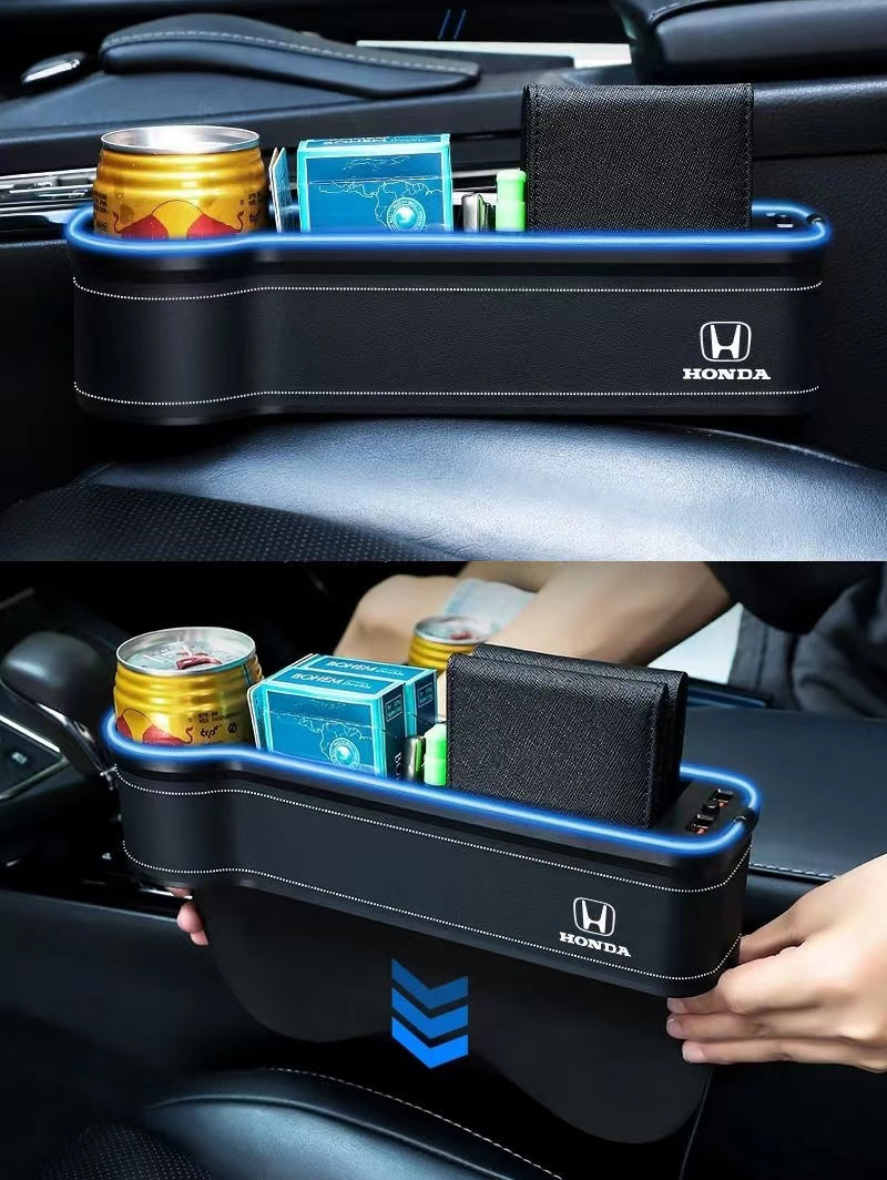 PM 車載収納箱 自動車シート隙間収納ボックス