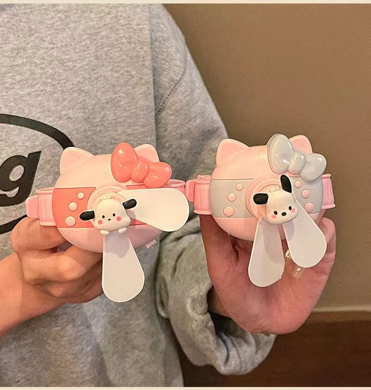 YQQ27 hellokitty ポータブル 小型 可愛い手首扇風機