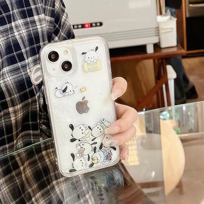 YQQ 可愛い ポチャッコ 新しいアイデア 流砂携帯ケース