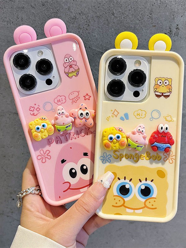 かわいい スポンジボブとパイシン 携帯ケース X3