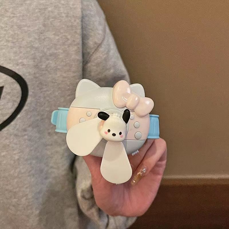YQQ27 hellokitty ポータブル 小型 可愛い手首扇風機