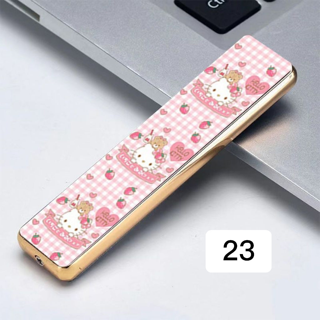 YQQA08 クロミ シナモロール USB充電式 電子ライター 防風ライター 電熱コイル かっこかわいい