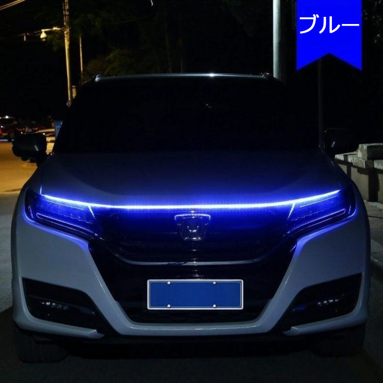 XYW LEDライトコード 映え 車用品 ボンネット コードライト