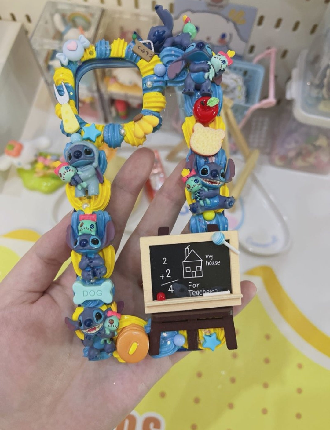 OL 手作り クリームゴム携帯ケース スティッチ