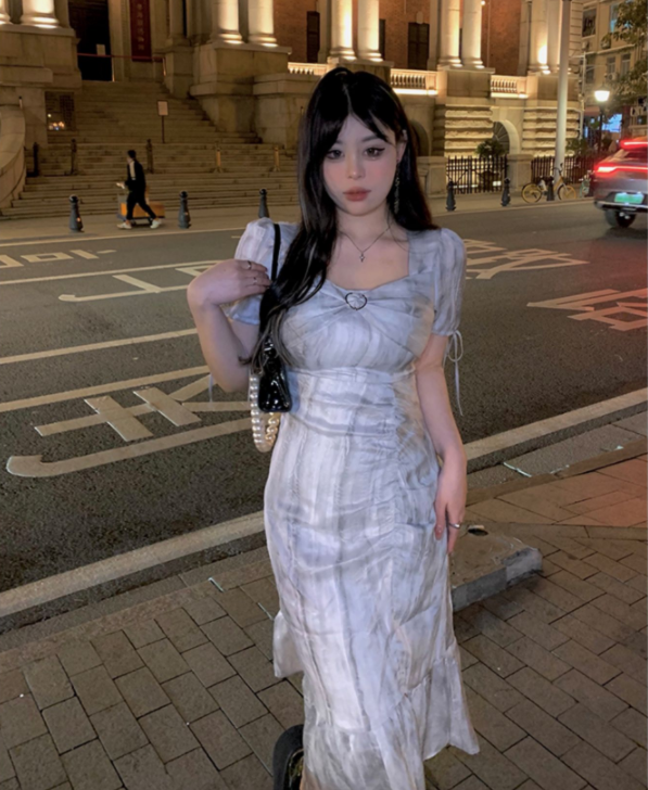 前売 XYW 2022春夏新作 フェミニン ワンピース 渋谷 ショートスカート ロングスカートのコピー