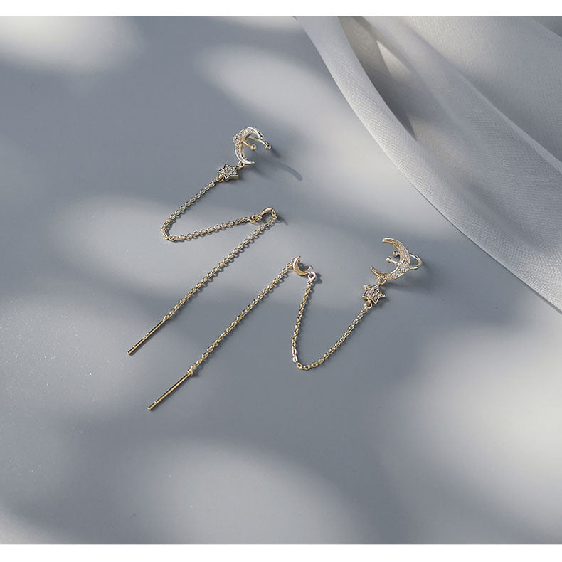 LF 新作 星 月 イヤーカフ ピアス